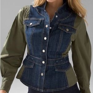 White House Black Market Denim Jacket